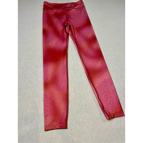 Nike Women’s Dri Fit Leggings Pink Polka Dots Sz XL - Picture 1 of 7